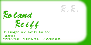 roland reiff business card